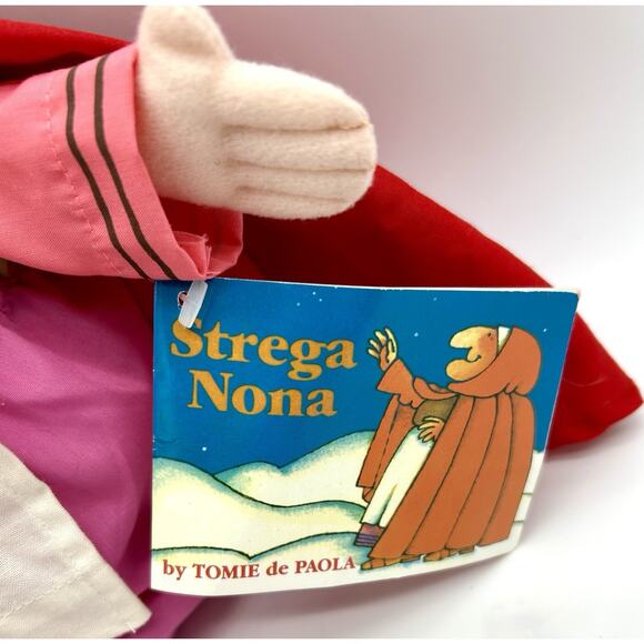 Vintage 1975 Strega Nona Plush Doll Tomie de Paola Grandmother Witch w/ Tag - Picture 4 of 11
